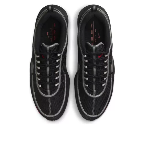 Nike Air Zoom Spiridon Black Metallic Silver alacsony szárú sneaker – termékfotó, oldalnézet