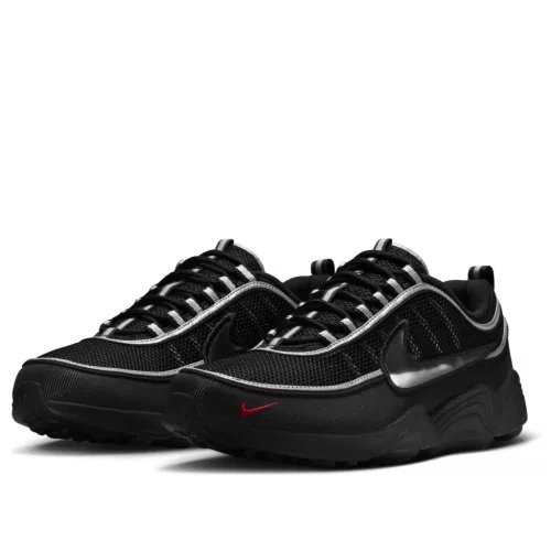 Nike Air Zoom Spiridon Black Metallic Silver alacsony szárú sneaker – termékfotó, oldalnézet