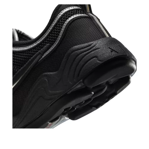 Nike Air Zoom Spiridon Black Metallic Silver alacsony szárú sneaker – termékfotó, oldalnézet