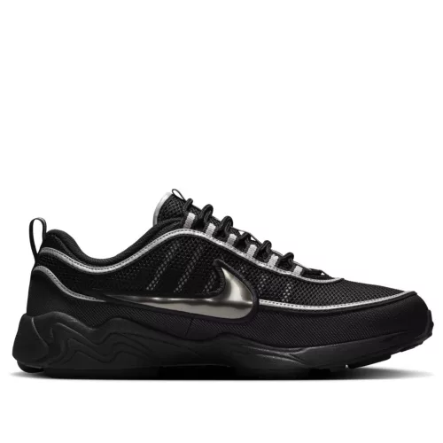 Nike Air Zoom Spiridon Black Metallic Silver alacsony szárú sneaker – termékfotó, oldalnézet