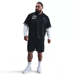 Nike SB Dri-FIT Jacquard Skate Top Black/Black/White – termékfotó, oldalnézet
