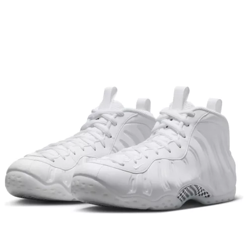 Nike Air Foamposite One Triple White alacsony szárú sneaker – termékfotó, oldalnézet