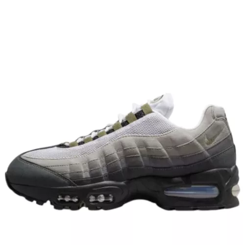 Nike Air Max 95 OG Big Bubble Black Medium Olive (Women's) alacsony szárú sneaker – termékfotó, oldalnézet