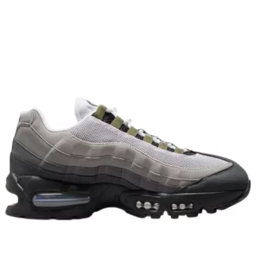 Nike Air Max 95 OG Big Bubble Black Medium Olive (Women's) alacsony szárú sneaker – termékfotó, oldalnézet
