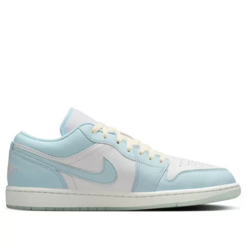 Jordan 1 Low SE Glacier Blue Summit White alacsony szárú sneaker – termékfotó, oldalnézet