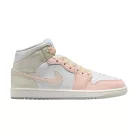 Jordan 1 Mid SE White Sea Glass Glacier Blue Guava Ice közepes szárú sneaker – termékfotó, oldalnézet