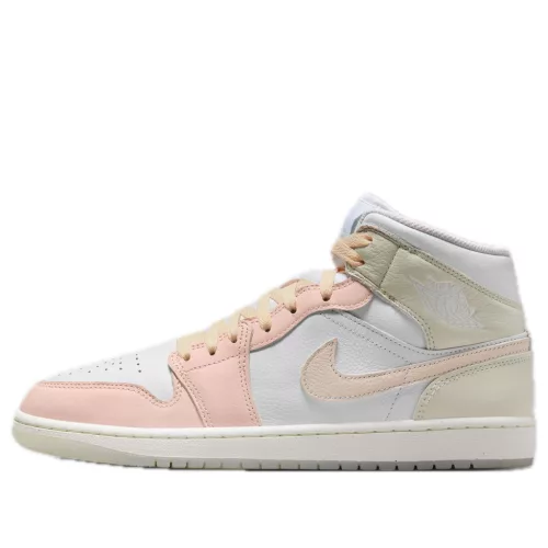 Jordan 1 Mid SE White Sea Glass Glacier Blue Guava Ice közepes szárú sneaker – termékfotó, oldalnézet
