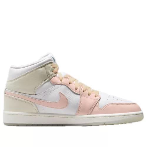 Jordan 1 Mid SE White Sea Glass Glacier Blue Guava Ice közepes szárú sneaker – termékfotó, oldalnézet