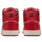 Jordan 1 Mid SE Red Cracked Leather (Women's) közepes szárú sneaker – termékfotó, oldalnézet