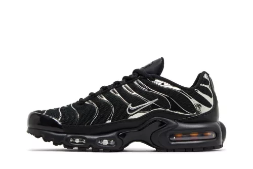Nike Air Max Plus SE Black Chrome Silver (Women's) női alacsony szárú utcai sneaker fekete