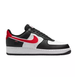 Nike Air Force 1 Low '07 Next Nature Black White University Red alacsony szárú sneaker – termékfotó, oldalnézet
