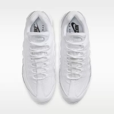 Nike Air Max 95 OG Big Bubble Triple White alacsony szárú sneaker – termékfotó, oldalnézet