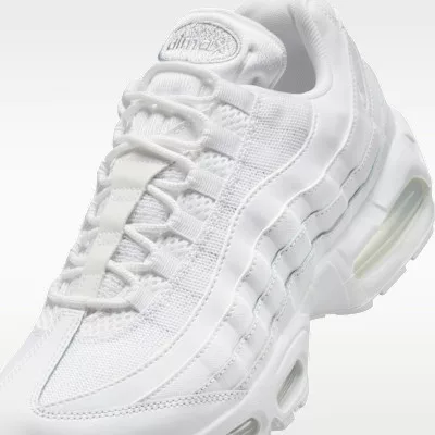 Nike Air Max 95 OG Big Bubble Triple White alacsony szárú sneaker – termékfotó, oldalnézet