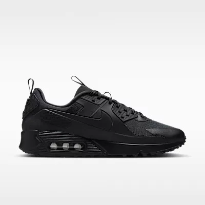 Nike Air Max 90 Drift Triple Black alacsony szárú sneaker – termékfotó, oldalnézet