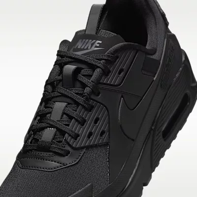 Nike Air Max 90 Drift Triple Black alacsony szárú sneaker – termékfotó, oldalnézet