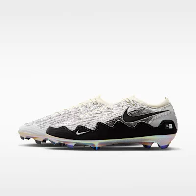 Nike Zoom Mercurial Vapor 16 Elite FG Patta Waves White Black (GS) alacsony szárú sneaker – termékfotó, oldalnézet