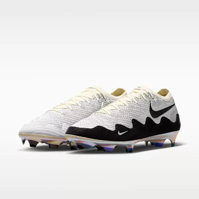 Nike Zoom Mercurial Vapor 16 Elite FG Patta Waves White Black (GS) alacsony szárú sneaker – termékfotó, oldalnézet