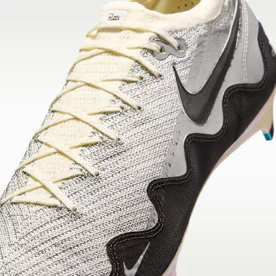 Nike Zoom Mercurial Vapor 16 Elite FG Patta Waves White Black (GS) alacsony szárú sneaker – termékfotó, oldalnézet