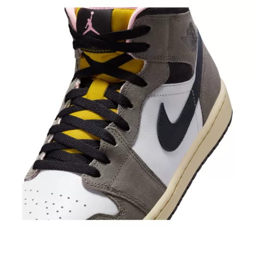 Jordan 1 Mid SE White Cave Stone közepes szárú sneaker – termékfotó, oldalnézet