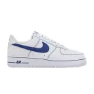 Nike Air Force 1 Low '07 LV8 White Deep Royal Blue alacsony szárú sneaker – termékfotó, oldalnézet