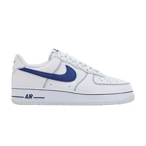Nike Air Force 1 Low '07 LV8 White Deep Royal Blue alacsony szárú sneaker – termékfotó, oldalnézet