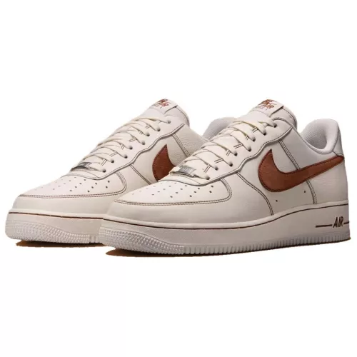 Nike Air Force 1 '07 LV8 'Ivory Saddle Brown' férfi alacsony szárú utcai sneaker bézs barna