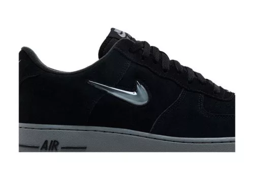 Nike Air Force 1 Low '07 Jewel Black Cool Grey férfi alacsony szárú utcai sneaker fekete szürke