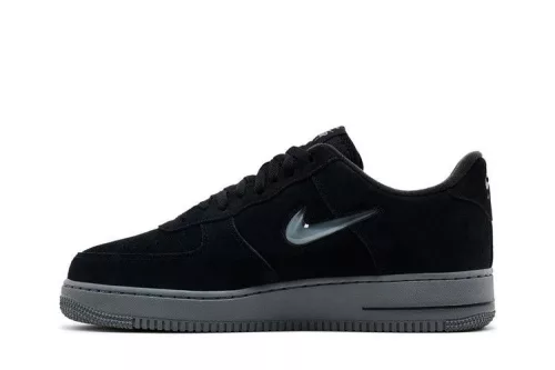 Nike Air Force 1 Low '07 Jewel Black Cool Grey férfi alacsony szárú utcai sneaker fekete szürke