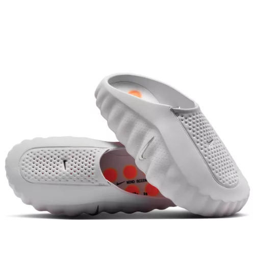 Nike Mind 001 Slide Light Smoke Grey papucs szürke sneaker – termékfotó, oldalnézet