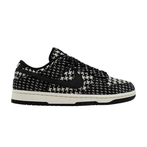Nike Dunk Low Harris Tweed White Black Multi (Women's) alacsony szárú sneaker – termékfotó, oldalnézet