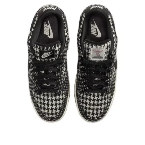 Nike Dunk Low Harris Tweed White Black Multi (Women's) alacsony szárú sneaker – termékfotó, oldalnézet