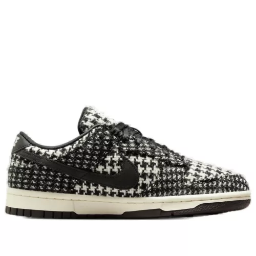 Nike Dunk Low Harris Tweed White Black Multi (Women's) alacsony szárú sneaker – termékfotó, oldalnézet