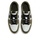 Jordan 1 Retro Low Medium Olive Summit White Sail Black alacsony szárú sneaker – termékfotó, oldalnézet