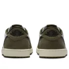 Jordan 1 Retro Low Medium Olive Summit White Sail Black alacsony szárú sneaker – termékfotó, oldalnézet