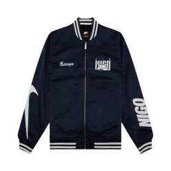 Nike x Nigo Souvenir Jacket Midnight Navy/Black – termékfotó, oldalnézet