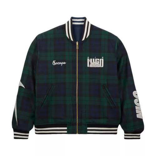 Nike x Nigo Souvenir Jacket Midnight Navy/Black – termékfotó, oldalnézet