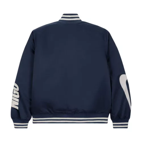 Nike x Nigo Souvenir Jacket Midnight Navy/Black – termékfotó, oldalnézet