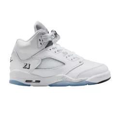   Jordan 5 Retro White Metallic (2026) (GS) gyerek magas szárú kosárlabdacipő fehér