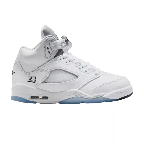 Jordan 5 Retro White Metallic (2026) (GS) gyerek magas szárú kosárlabdacipő fehér