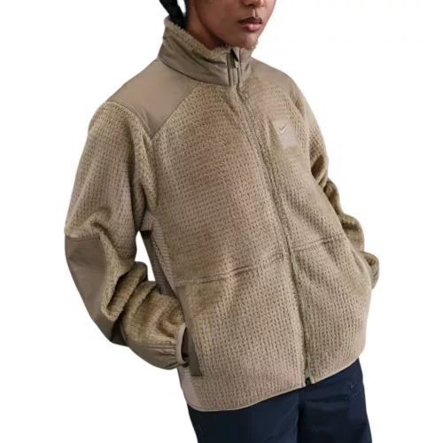 Stussy x Nike Full Zip Fleece Pine Nut – termékfotó, oldalnézet