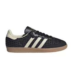 adidas Samba OG Basketweave Black Cream White (Women's) alacsony szárú sneaker – termékfotó, oldalnézet