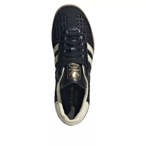 adidas Samba OG Basketweave Black Cream White (Women's) alacsony szárú sneaker – termékfotó, oldalnézet