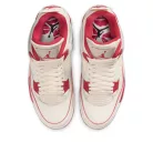 Jordan 4 Retro Valentine's Day Sierra Red (Women's) alacsony szárú sneaker – termékfotó, oldalnézet