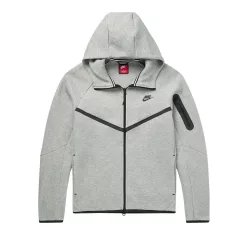 Nike Sportswear Tech Fleece Full Zip Hoodie Dark Grey Heather – termékfotó, oldalnézet