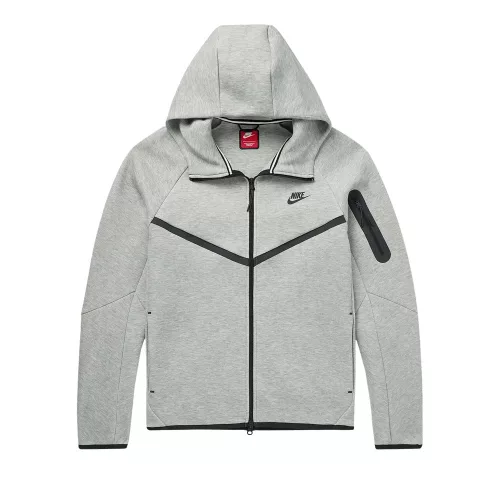 Nike Sportswear Tech Fleece Full Zip Hoodie Dark Grey Heather – termékfotó, oldalnézet