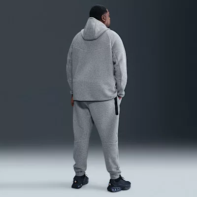 Nike Sportswear Tech Fleece Full Zip Hoodie Dark Grey Heather – termékfotó, oldalnézet