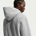 Nike Solo Swoosh Pullover Hoodie 'Dark Grey Heather/Light Smoke Grey/White' – termékfotó, oldalnézet