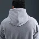 Nike Solo Swoosh Pullover Hoodie 'Dark Grey Heather/Light Smoke Grey/White' – termékfotó, oldalnézet