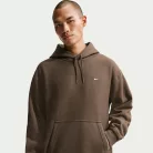Nike Solo Swoosh Men's Pullover Hoodie Dark Hazel/White – termékfotó, oldalnézet