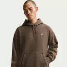 Nike Solo Swoosh Men's Pullover Hoodie Dark Hazel/White – termékfotó, oldalnézet